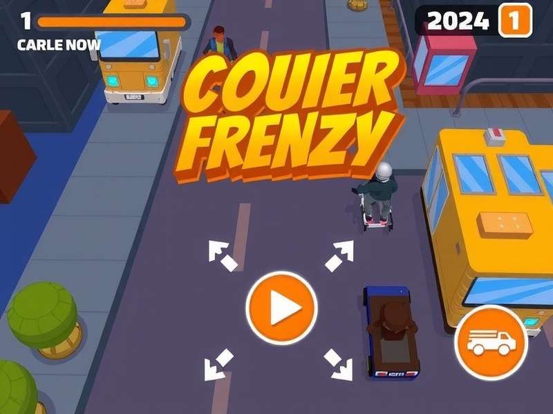 Fast Courier Frenzy in Action Fast Courier Frenzy Gameplay Screenshot